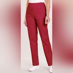 Denim Ease Flat-Waist Pull-On Jeans Pants Size 10 NWT 🎁